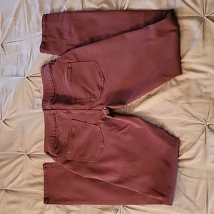 MAURICES XS jeggings burgundy Like New